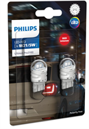 Philips Ultinon Pro3100 LED Pære W21/5W Rød (2 stk.)